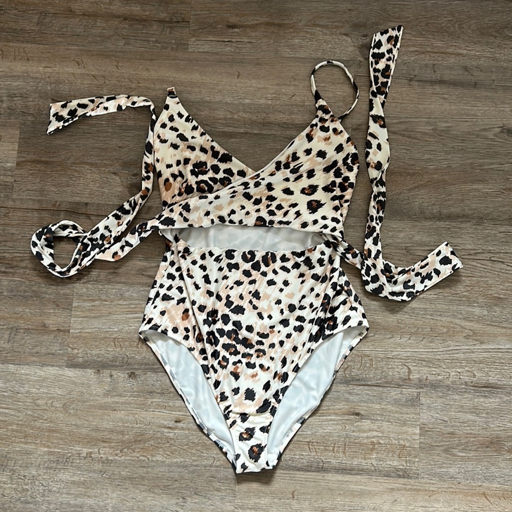 Aerie Leopard One Piece Swimsuit